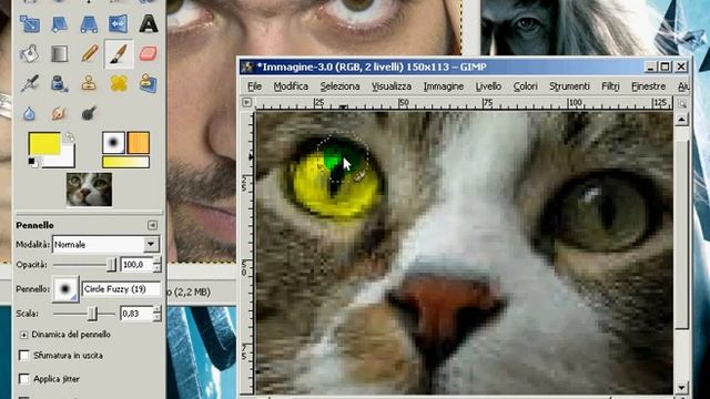 [Video-Tutorial] Come cambiare il colore degli occhi Gimp 2.6.6 (ITA) смотреть онлайн