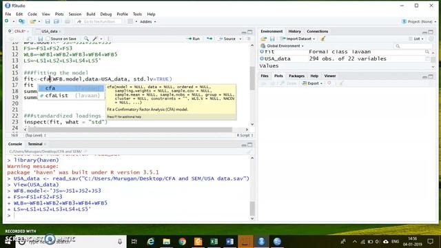 Confirmatory Factor Analysis using R Studio Part 1 смотреть онлайн
