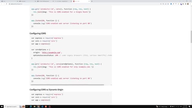 60. Solve the CORS issue in the node server by installing CORS npm Package - AJAX смотреть онлайн