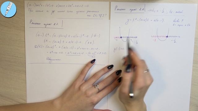 Параметр. Разбор домашнего задания. Задача 2. Квадратичная функция смотреть онлайн