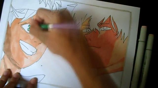 Speed Drawing Asta and Yuno - Black Clover With FINECOLOR MAKERS смотреть онлайн