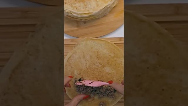 блинчики с мясом/блины с мясной начинкой/ рецепт на канале #подпешись смотреть онлайн