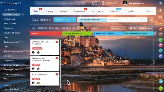 Date limite et Vue du calendrier des tâches | Tâches - Bitrix24 смотреть онлайн