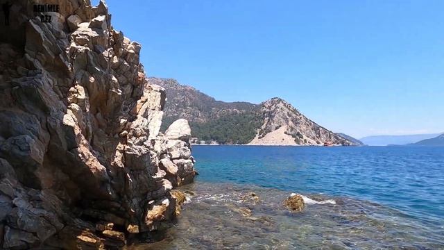 Marmaris Turunç Beach Muğla Turkey. Turunç Beach Walking Tour. смотреть онлайн