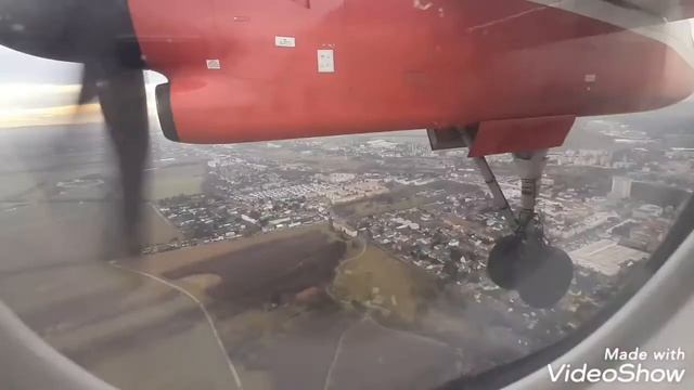 Взлет и посадка на турбовинтовом борту Austrian Airlines смотреть онлайн