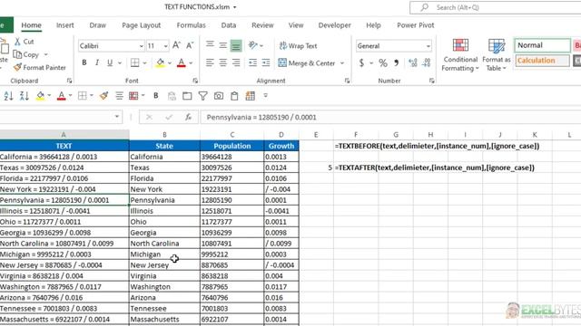 TEXTBEFORE, TEXTAFTER And TEXTSPLIT In Excel смотреть онлайн