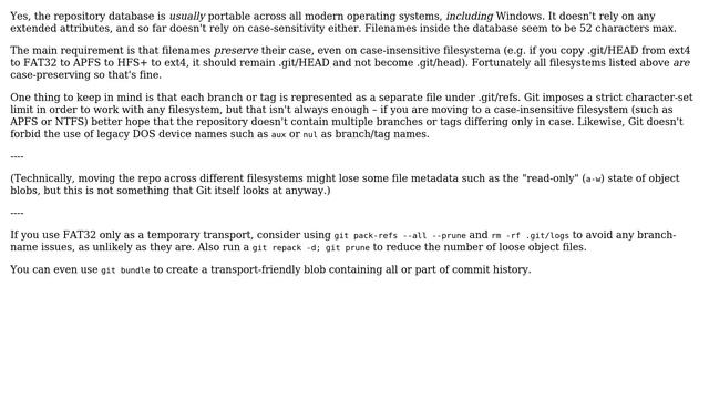 Are git repositories portable between operating systems and file systems (2 Solutions!!) смотреть онлайн