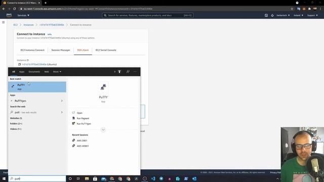 How to SSH into AWS EC2 with Putty (Use PEM file in Putty) смотреть онлайн