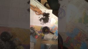 Как покрасить кукле волосы гуашью!???