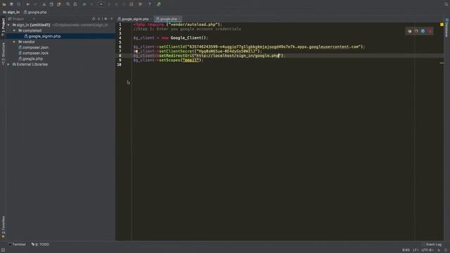 Sign in with Google PHP API смотреть онлайн
