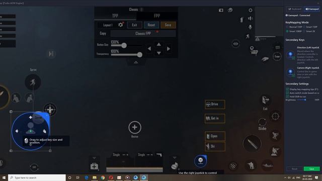 pubg joystick control setting and download in laptop or pc смотреть онлайн