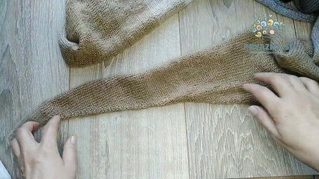 Ношу вместо шарфа и шапки 2 в 1 Вяжем косынку - бактус спицами. смотреть онлайн