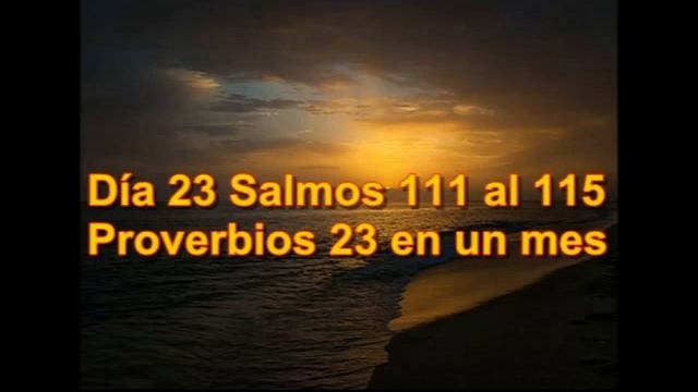 Audio Biblia Mayo 23 Salmos 60 al 62 Salmos 111 al 115 Proverbios 23 смотреть онлайн