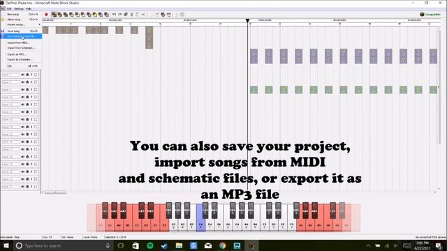 TUTORIAL - Put Minecraft Note Block Studio songs into your world смотреть онлайн