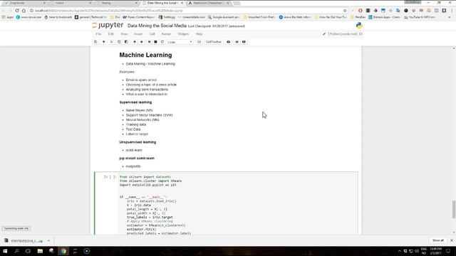 Social Media Social Data and Python: 7 - Machine learning with scikit-learn смотреть онлайн