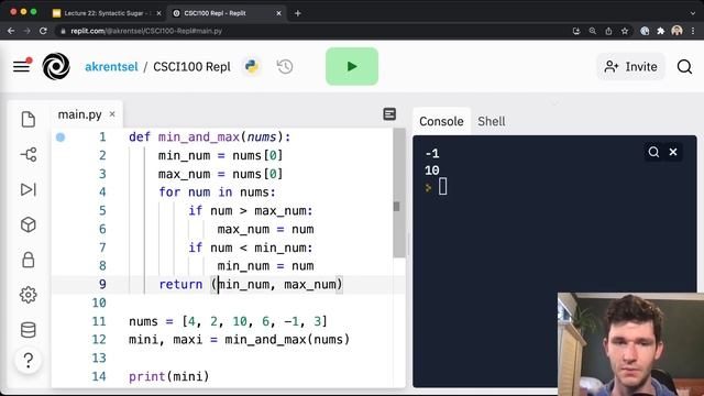 CSCI100: Lecture 22.3 - Iterable Unpacking, Dictionary Comprehensions смотреть онлайн