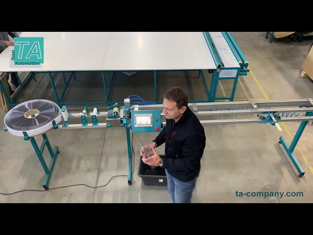 Машина для формовки и резки блистерной упаковки при производстве рулонных штор. смотреть онлайн