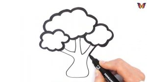 Как нарисовать и раскрасить дерево. Раскраска для детей. Изучаем цвета. Раскраски малышам