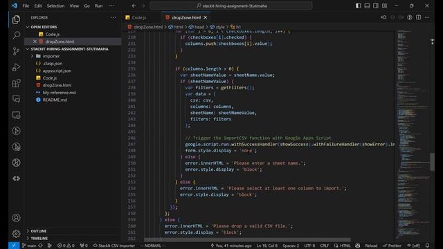 CSV Importer Demonstration by Stuti Mahajan смотреть онлайн