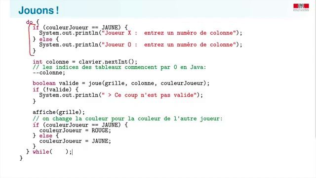 Formation Java | #33 TP Puissance 4 : moteur de jeu смотреть онлайн
