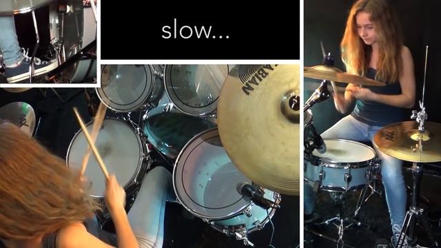 How to play Bohemian Rhapsody on drums; tutorial by Sina смотреть онлайн