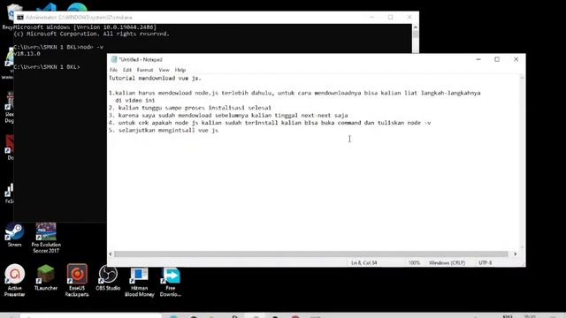 Tutorial install node.js dan vue.js di windows смотреть онлайн