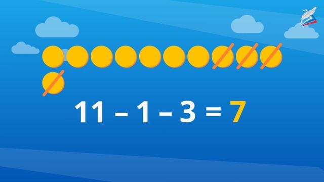 Приёмы вычитания: «11 – », «12 – », «13 – » смотреть онлайн