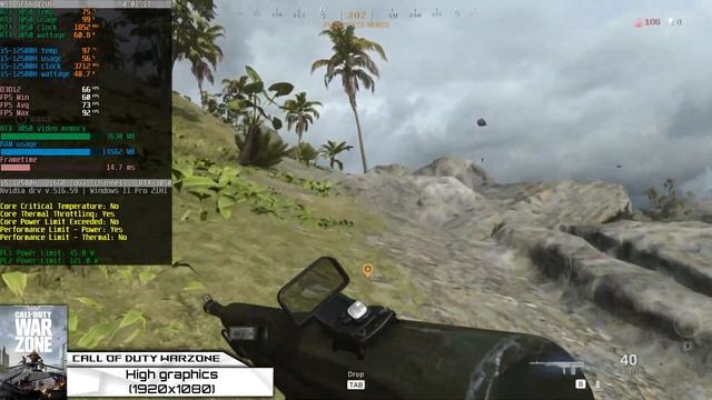MSI KATANA GF66 (2022) - Call of Duty: Warzone Gameplay Test (i5-12500H, RTX 3050) смотреть онлайн