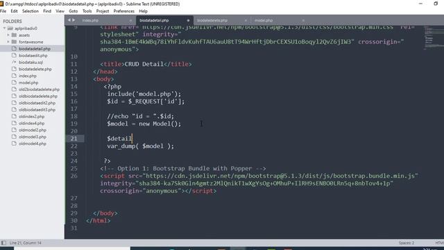 Bootstrap PHP 7 - HTML CRUD | #6 DETAIL Responsive- PHP OOP смотреть онлайн