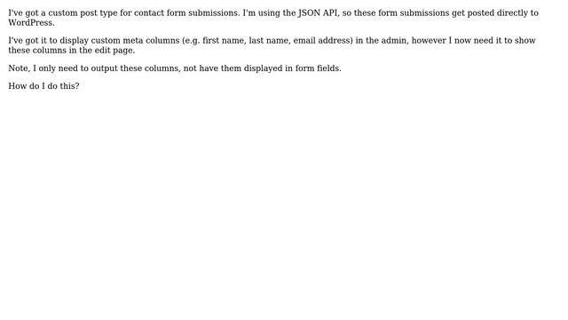 Wordpress: Display post meta on edit page in admin смотреть онлайн