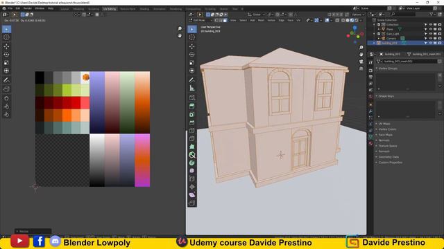 Texturing with colors palette - Blender Low Poly Tutorials смотреть онлайн