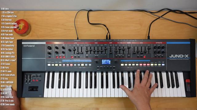 Review: ROLAND JUNO X vs JUPITER X/Xm and other ZEN-Core synths // Advanced tutorial смотреть онлайн
