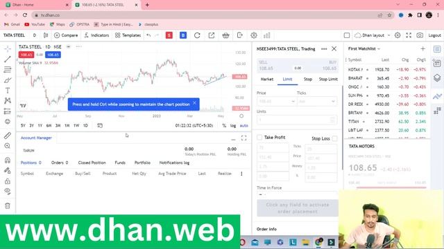 How To Trade with Tradingview chart on Dhan смотреть онлайн