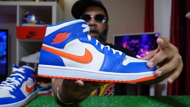 Jordan 1 Mid “Knicks (Wheaties) Review & Where to Buy. "FIRE"! смотреть онлайн