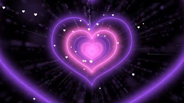Heart Background??Neon Heart Background | Wallpaper Heart | Heart Tunnel Animated Background Video смотреть онлайн