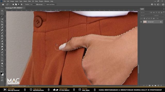 CARA MERATAKAN & MEMUTIHKAN WARNA KULIT DI PHOTOSHOP смотреть онлайн