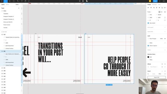 How To Make Cool Instagram Carousel Transition - Figma Tutorial смотреть онлайн