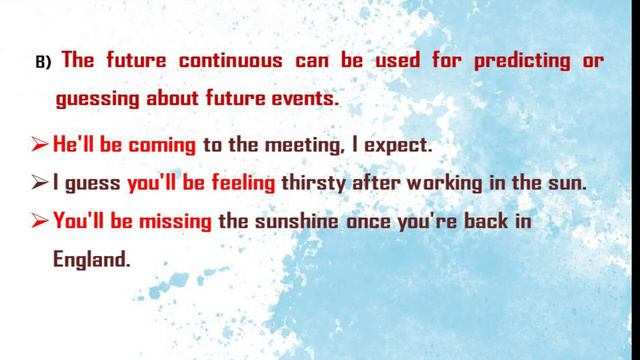 Future Continuous Tense смотреть онлайн