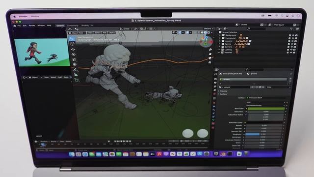 BLENDER on the NEW M1 Pro MacBook (CPU, GPU, RAM Usage) смотреть онлайн