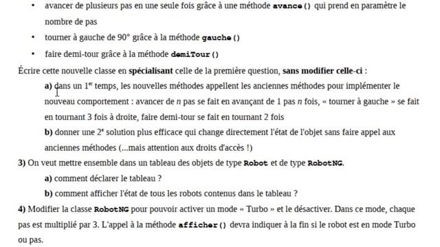 Un examen final Java POO La modélisation d'un Robot partie 2 смотреть онлайн