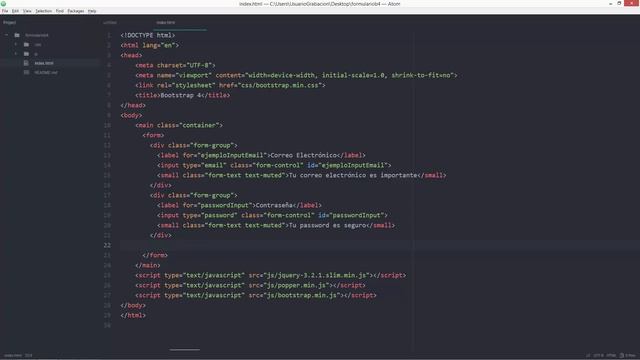 Bootstrap 4: Formulario Básico Responsivo смотреть онлайн