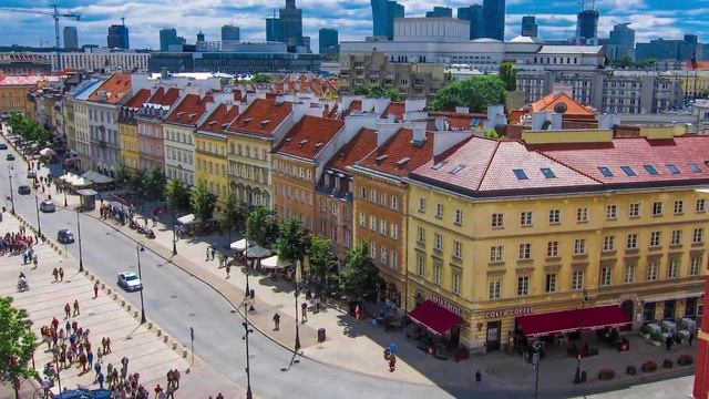 WARSAW Timelapse. The Capital Of Poland. Warszawa