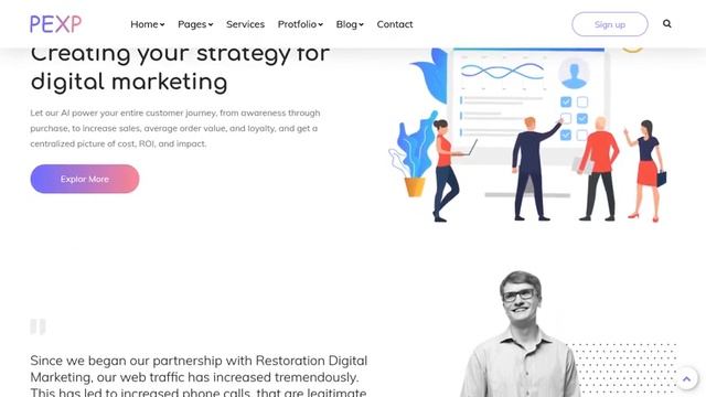 Pexp: Corporate Business Agency Bootstrap 4 Template смотреть онлайн