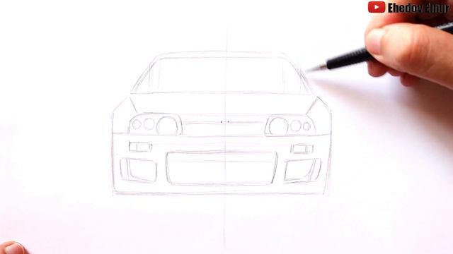 Как нарисовать Тойоту Супру | JDM Car drawing смотреть онлайн