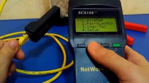 Тестер сети RJ45 SC8108 с поиском обрыва кабеля