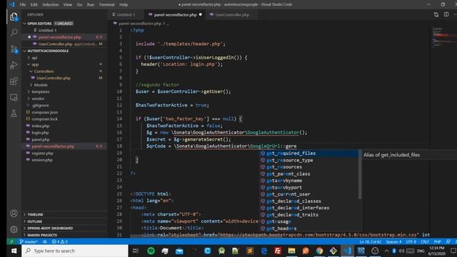 Login y Registro con segundo factor de autenticación Google Authenticator 13/19 смотреть онлайн