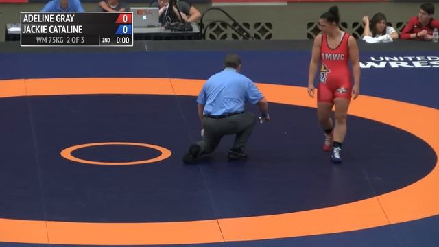 75kg Finals (2 of 2), Adeline Gray, New York AC vs Jackie Cataline, Titan Mercury WC смотреть онлайн