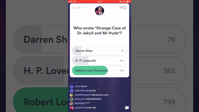 HQ Trivia - October 29th 01:00 GMT Game смотреть онлайн