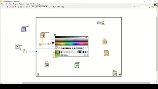 Tab Control | Properties | LabVIEW смотреть онлайн