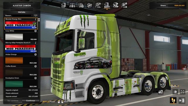 SKIN MONSTER ENERGY SCANIA NEW 2016 GENERACION PARA EURO TRUCK смотреть онлайн
